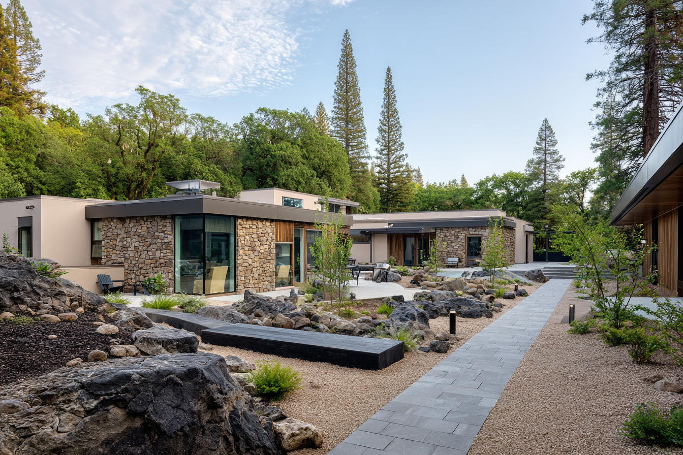 Yoga studio at the treatment campus